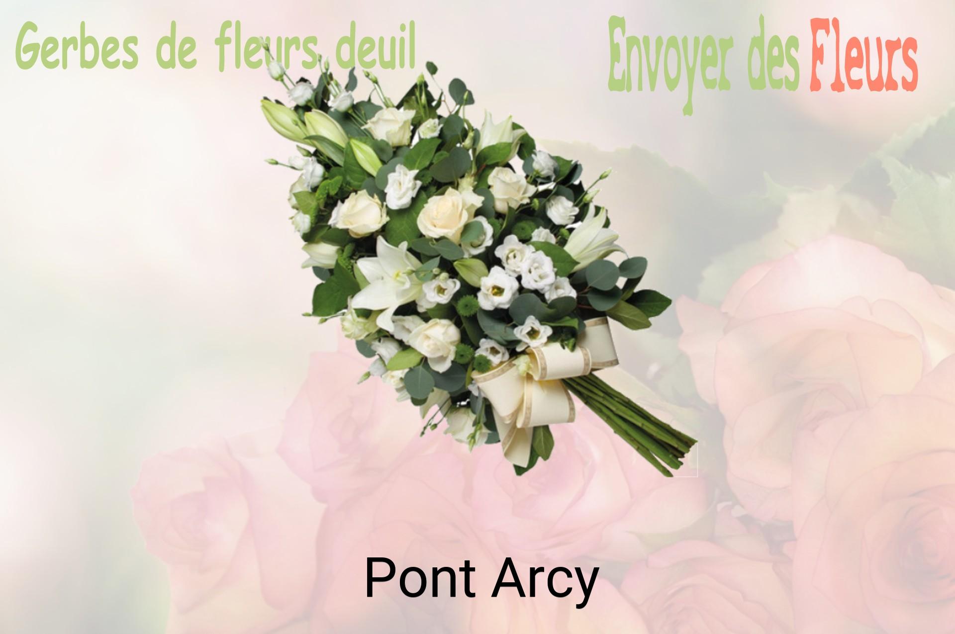 Gerbe de fleurs de deuil livrée à Pont-Arcy